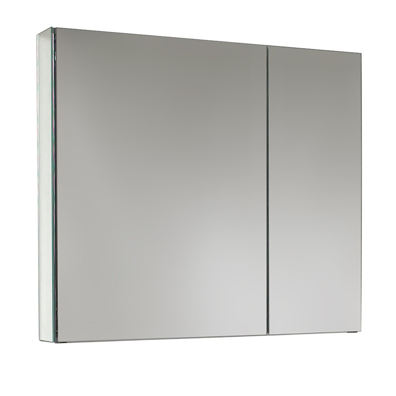 Modern Frameless Rectangular Surface Mount Medicine Cabinet Mirror