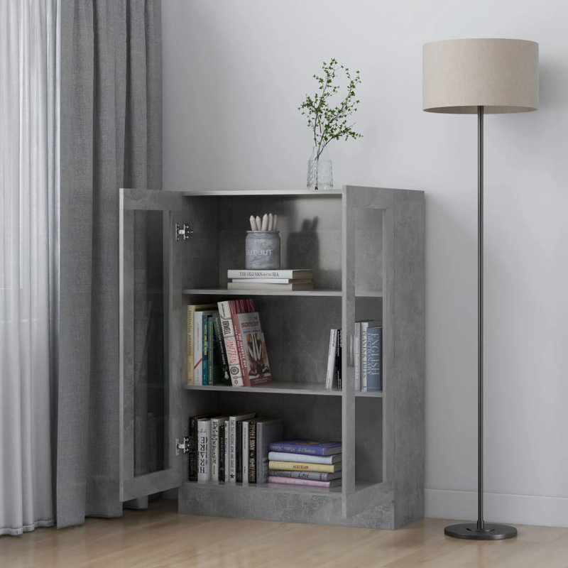 Aponi Dining Cabinet, Concrete Gray