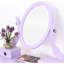 Coiffeuse et tabouret en bois mauve avec miroir à 3 tiroirs réglable-131299644