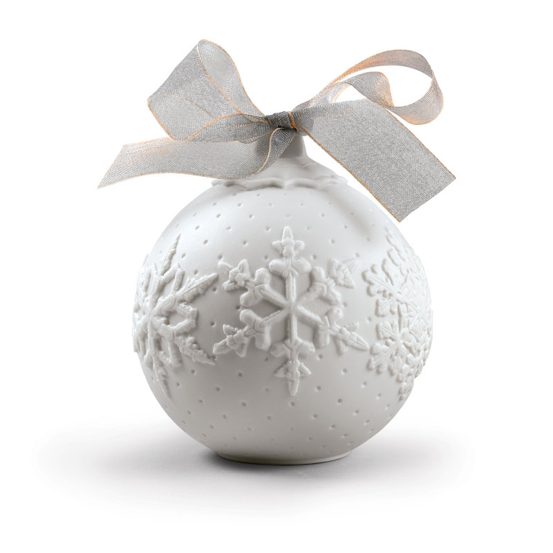 2019 Ball Ornament, Light Gray