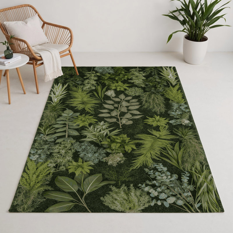 Tapis d'intérieur et d'extérieur vert Nature, Rectangle 9 pi x 12 pi