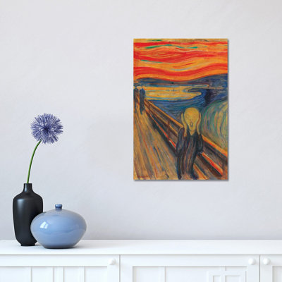 The Scream, 1893 (Oil, Tempera & Pastel On Cardboard) by Edvard Munch - Painting on Canvas