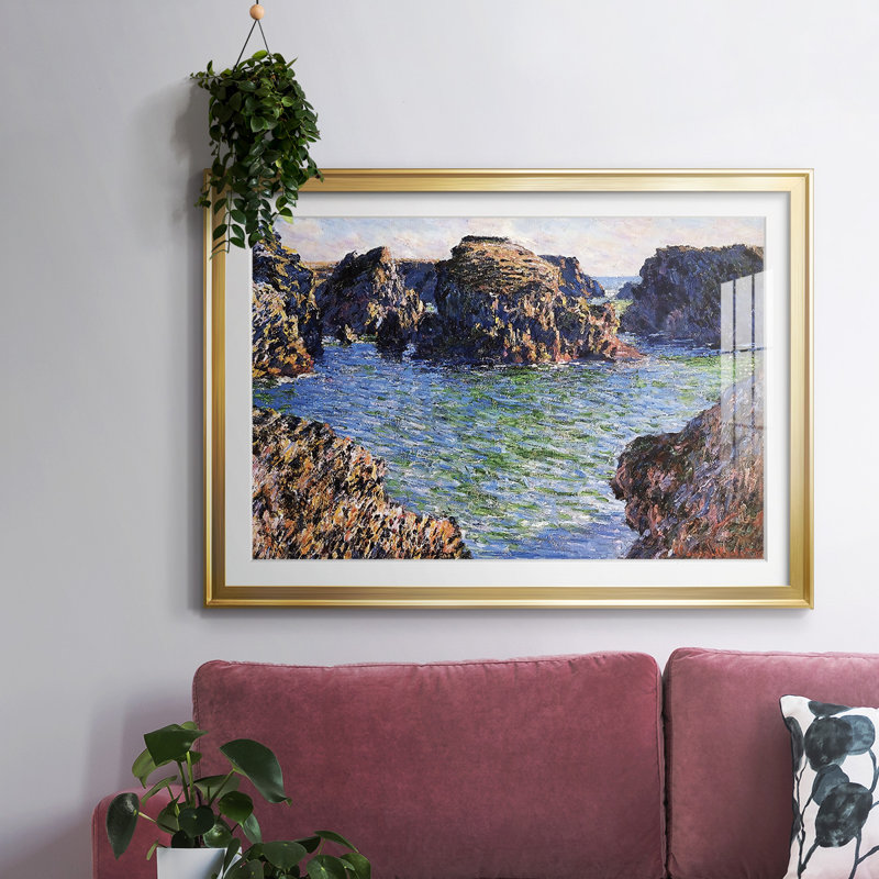 «Coming Into Port», impression sur papier, Or, H 27 po x l 39 po x P 1,5 po