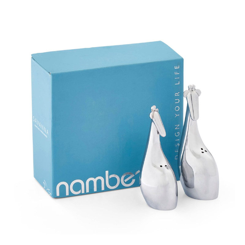 Nambe Savanna Giraffe S/P Shakers