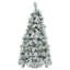 Arbre de Noël enneigé 6 pi avec pommes de pin, 403 pointes, 250 lumières DEL multicolores, 11 modes de clignotement, décorations des Fêtes