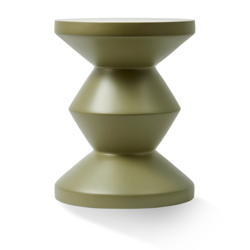 Table d'extérieur Alfrida Zig Zag Matt Olive, Vert