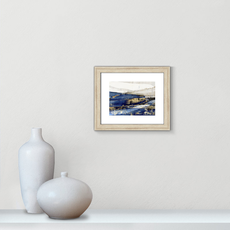 Delighted - Art encadré autoportant, H 30 po x l 32 po x P 1,25 po, Encadrement beige