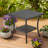 Square Metal Outdoor Side Table , 23.6'' in. W 23.6'' in. D-729290625