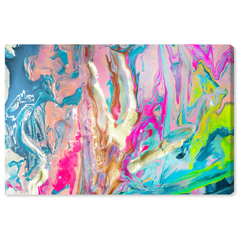 «Abstract Just Like Heaven», reproduction d'art graphique sur toile, Toile tendue, H 16 po x l 24 po, Sans cadre