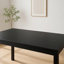 Table de salle à manger Frey, plateau rectangulaire de 47 pouces, bois noir scandinave