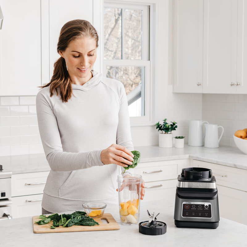 Ninja Black Stainless Steel 72-oz Countertop Blender with Variable Speed