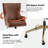Heeg 47''H Transitional Genuine Leather Swivel Adjustable Height Tilting Executive Chair with High Backrest-102291123