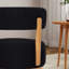 Chaise d'appoint moderne rembourrée avec base en bois-63000919