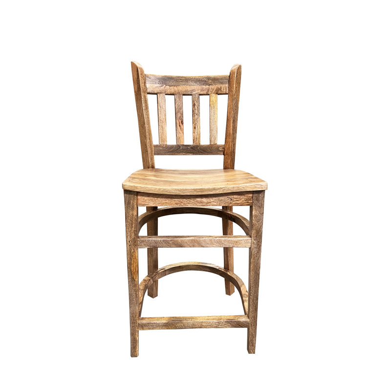 Tabouret de comptoir Kimberline Mango, Tabouret de bar (siège d'une hauteur de 30 po)