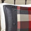 Couette 7 pièces pour lit King - Motif à chevrons rouges et à carreaux Buffalo avec accents