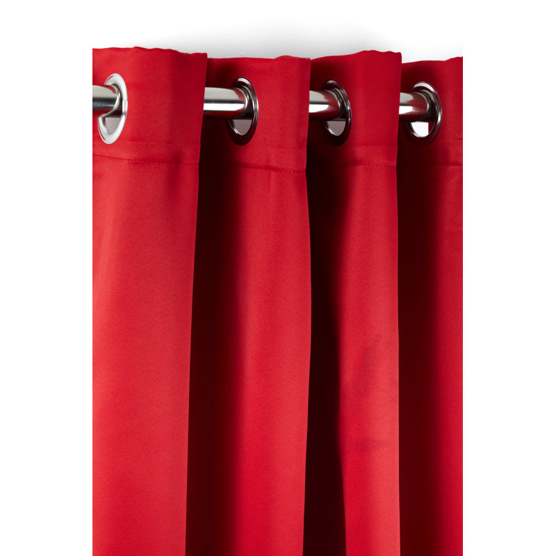 Lloyd Harbor Blackout Curtain Pair, 228 W x 228 D cm, Red