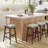 Alicio Counter Stool with Metal Frame-107369937