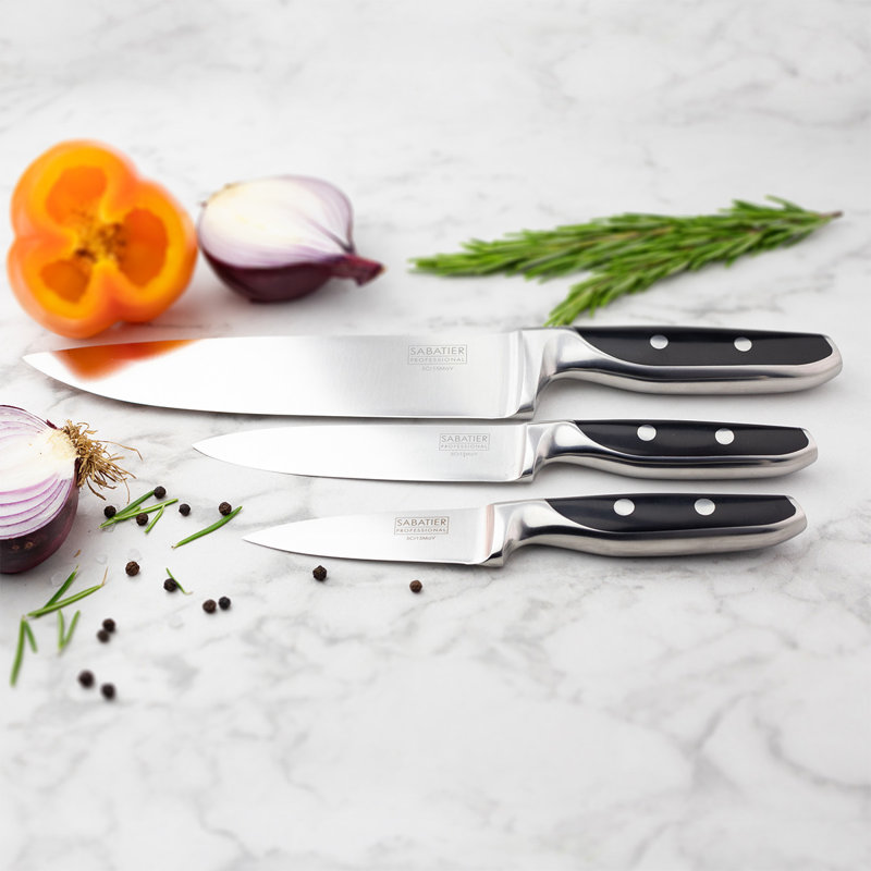Sabatier Professional 3 Piece Stainless Steel Assorted Knife Set
