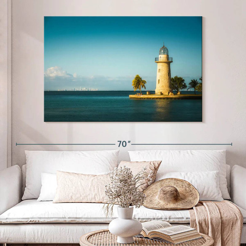 Aletra Boca Chita Lighthouse, 34" H x 51" W