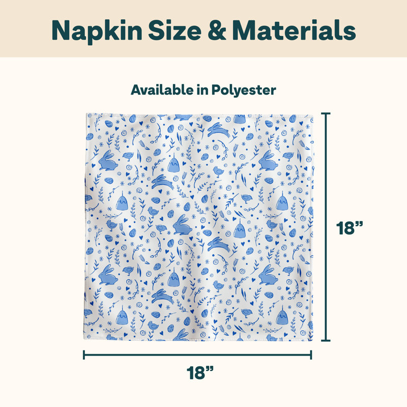 Polyester Animals/Nature Square Napkin