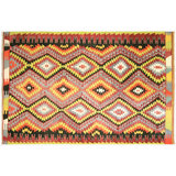 One-of-a-Kind 6'7" X 10'1" 1960s Wool Area Rug in