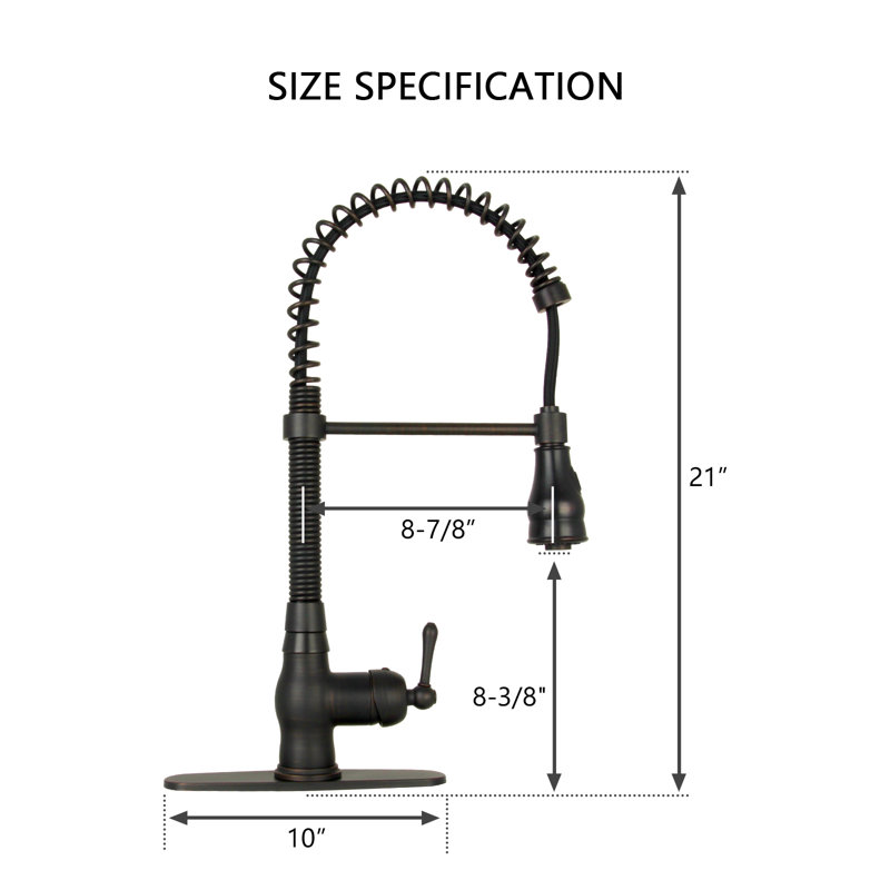 Akicon Pull Down Kitchen Faucet, Oil Rubbed Bronze
