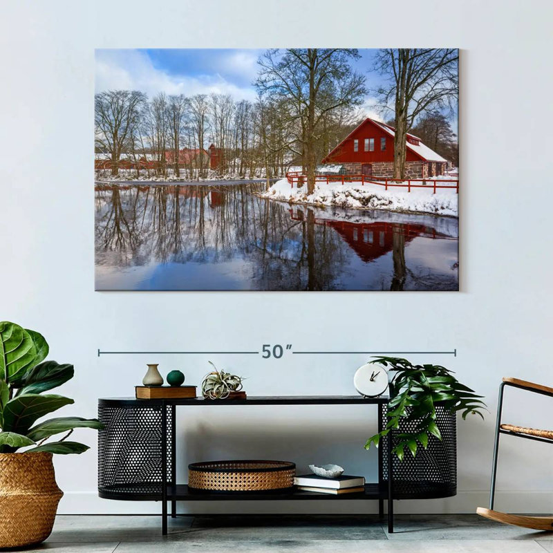 Lilie Winter Lake House, 34" H x 51" W