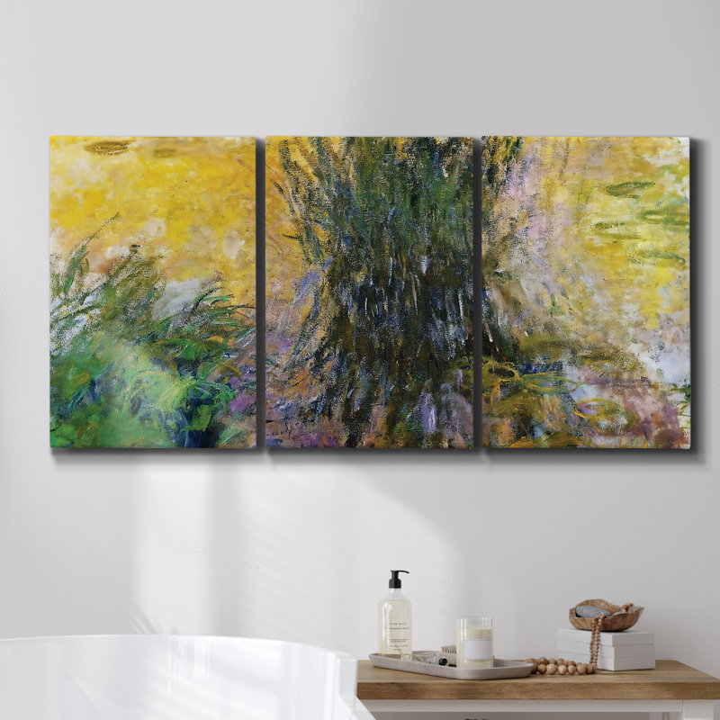" Springtime, 1880 " 3 - Pieces, 48" H x 96" W x 2" D