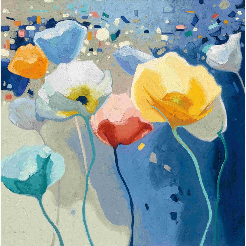 " Bleusy " Painting Print, 30" H x 30" W