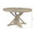 Retro Extendable Dining Table With Butterfly Leaf - Solid Wood Base, Oval/Round Convertible For 6 People-564971147-564971146