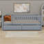 Daybed Bed With Two Drawers-620873042-620873135
