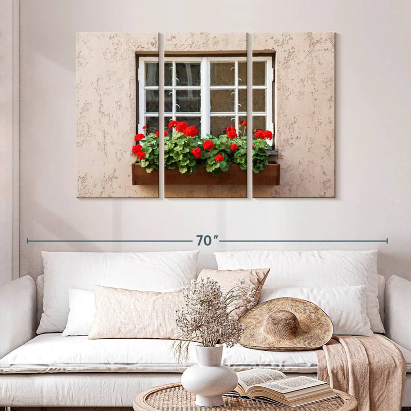 Lilie Window Flower, 32" H x 50" W