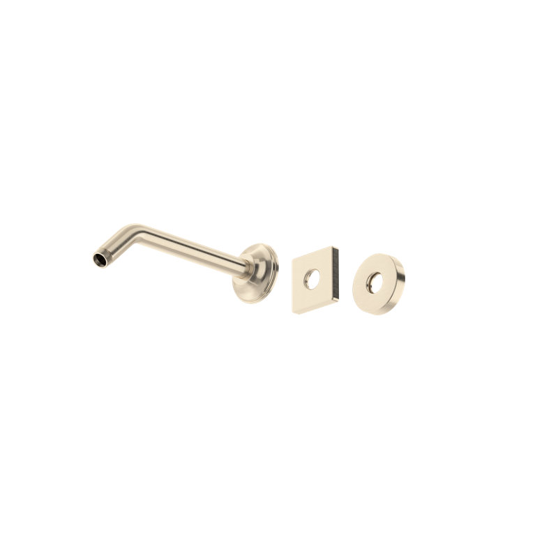9" Reach Wall Mount Shower Arm, Satin Nickel