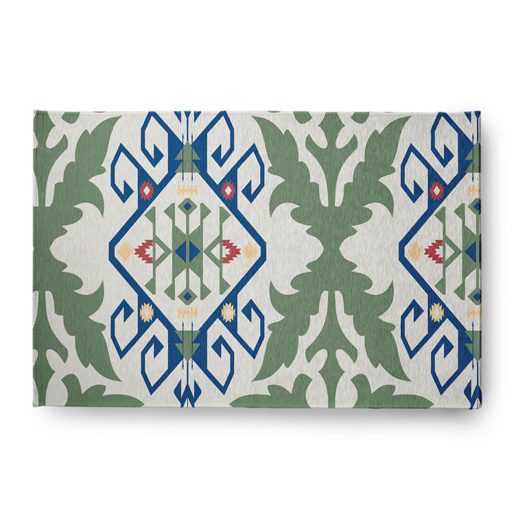 Chenille Ikat Indoor Rug