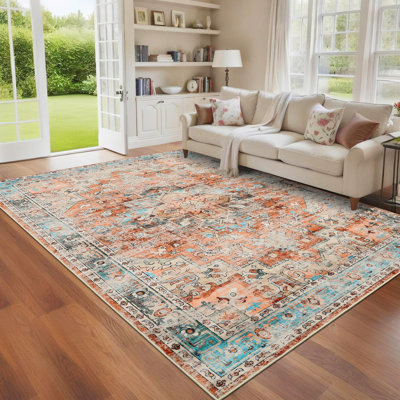 Rectangle Abstract Area Rug