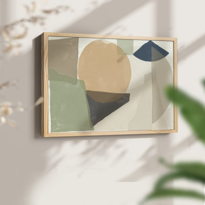 Collage Rhythm I -Framed Print - Restickable