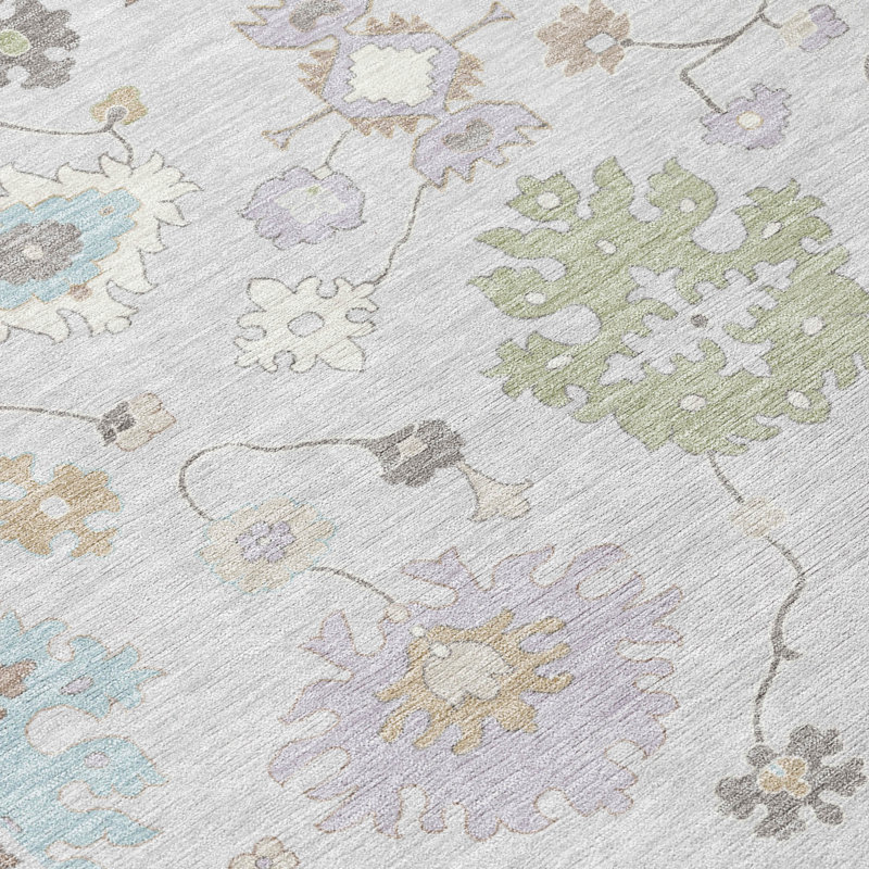 Machine Washable Indoor/Outdoor Chantille ACN2675 Global Rug, 8' x 10', Tin