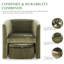 Accent Chair & Storable Ottoman Sherpa Chair w/Storage Ottoman - Plush & Space-Saving Design-1294644112