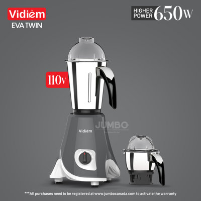 Bocaux en acier inoxydable 650W / 110V Vidiem Eva
