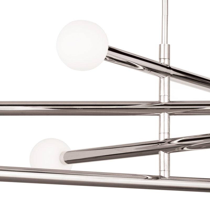 Beaubien Chandelier, Polished Nickel