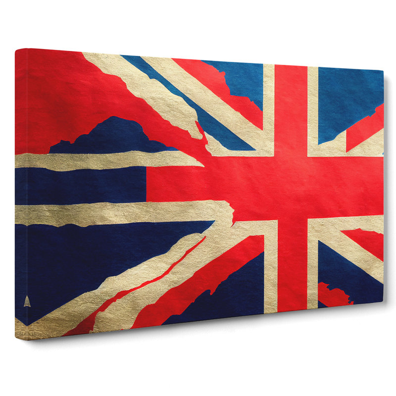Union Jack Flag Vol.1 - Wrapped Canvas, 35cm H x 50cm W x 3cm D