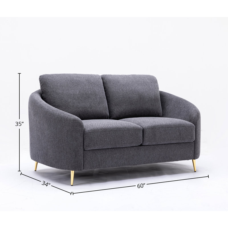 Lin moderne gris avec coussin de dossier relaxant et assise élégante et confortable