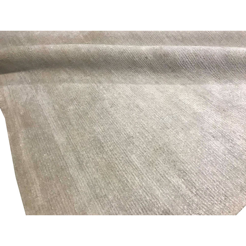 Hand-Knotted High-Quality White Area Rug