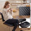 Tabouret de bar pivotant à hauteur réglable, siège en tissu de chenille avec structure en métal pour comptoir de cuisine (noir, ensemble de 3)-775643300-775643296
