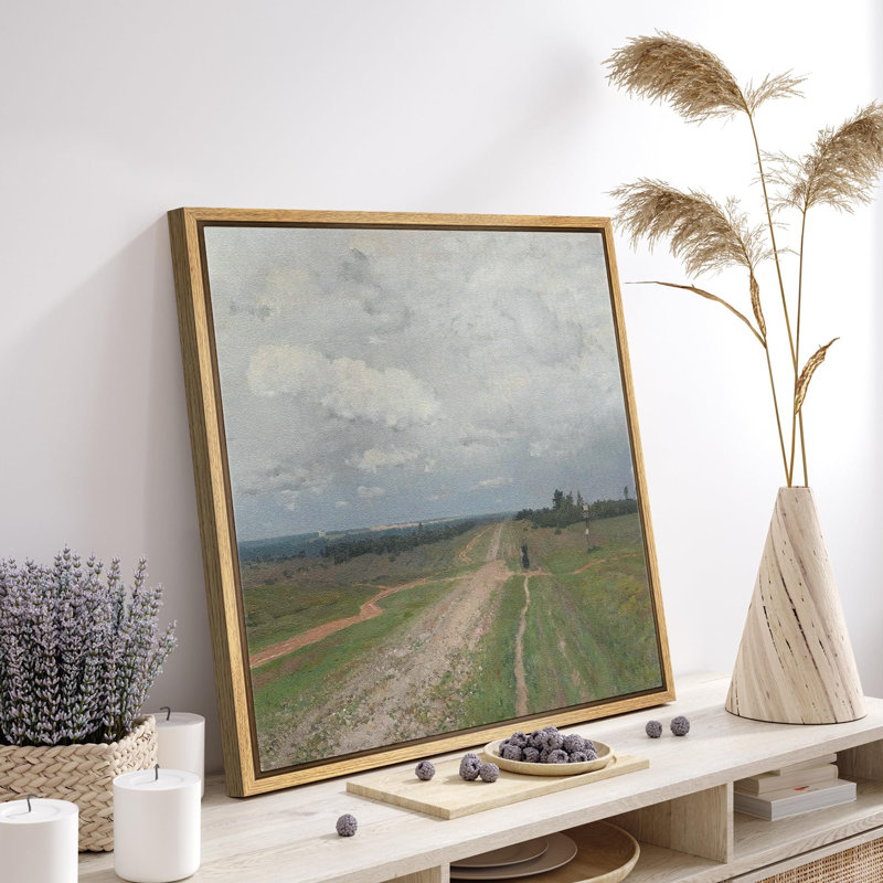 Route de campagne avec charrette à cheval, paysage rustique, illustrations, réalisme, décor, panoramique, terre encadrée
