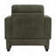 Fauteuil d'appoint rembourré avec accoudoirs en bois massif, fauteuil club carré en tissu bouclé avec coussin épais, chaise d'appoint moderne avec piètement luge pour salon et chambre-1715140338