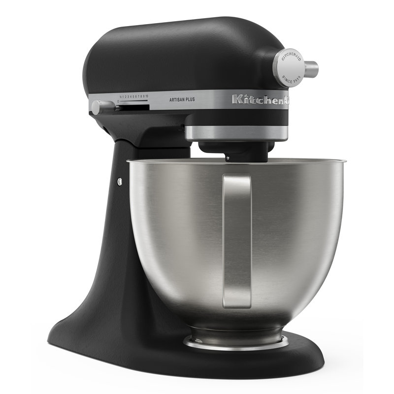 KitchenAid® Artisan Plus Mixer with Integrated Bowl Light & Precision Speed Control – Black Matte, Matte Black
