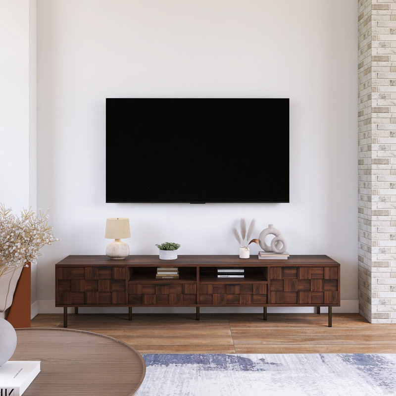 Modern TV Stand for 85'' TV with 2 Drawers | Wayfair