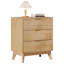 Table de chevet cannelée en bois avec 3 tiroirs, grande table de chevet moderne pour le lit Rhythm, l 23,6 po x P 15,8 po x H 28,3 po, nature-1636438833-1621891246