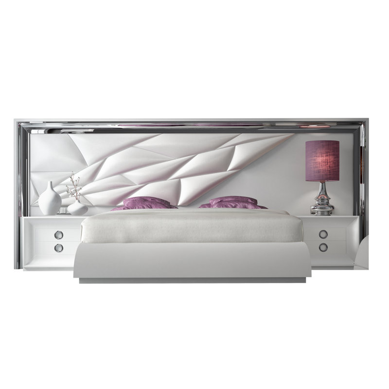 London Piece Bedroom Set, High Gloss, King